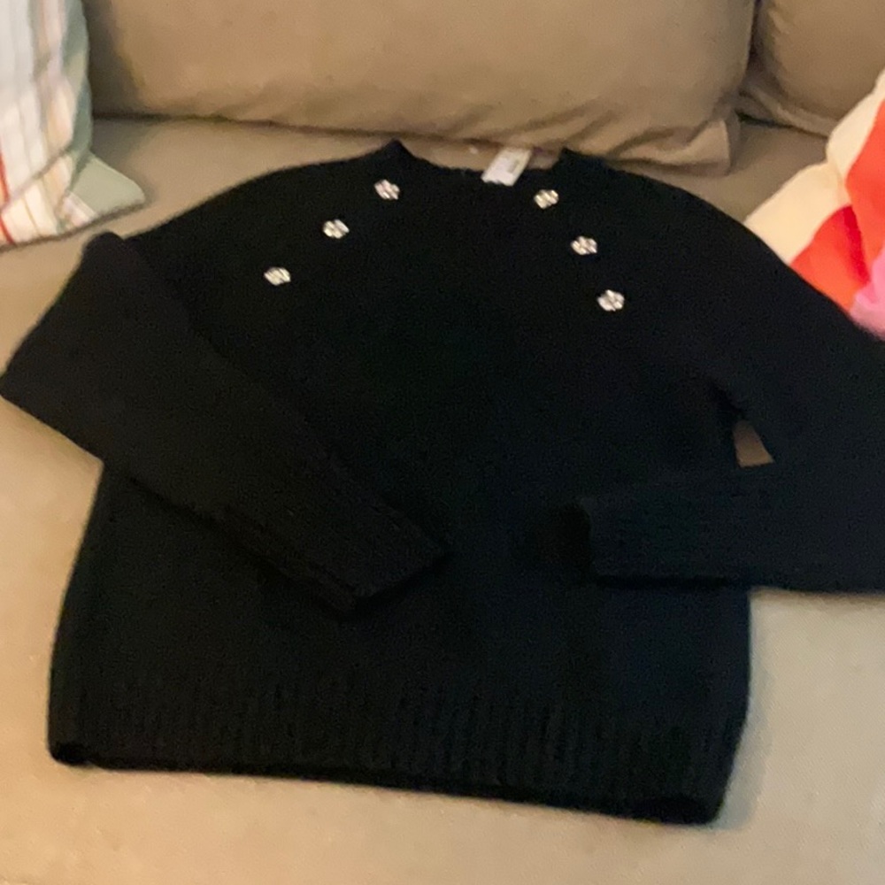 JCrew black fancy sweater